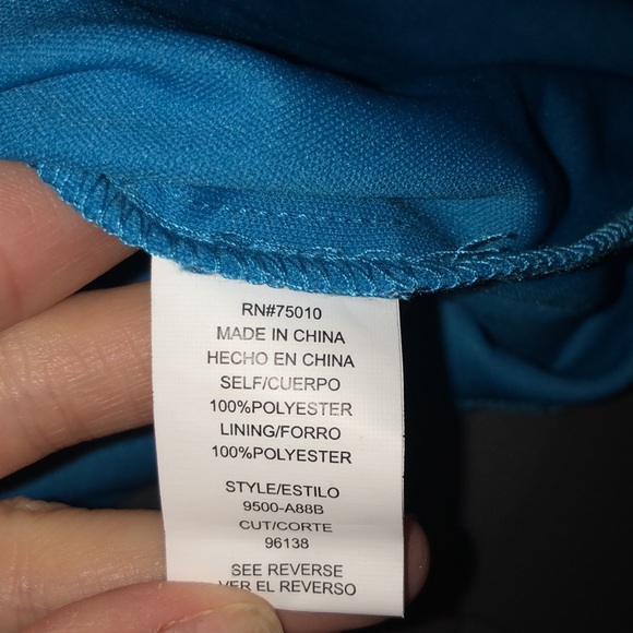 City Triangles Blue Dress. S - Picture 7 of 7